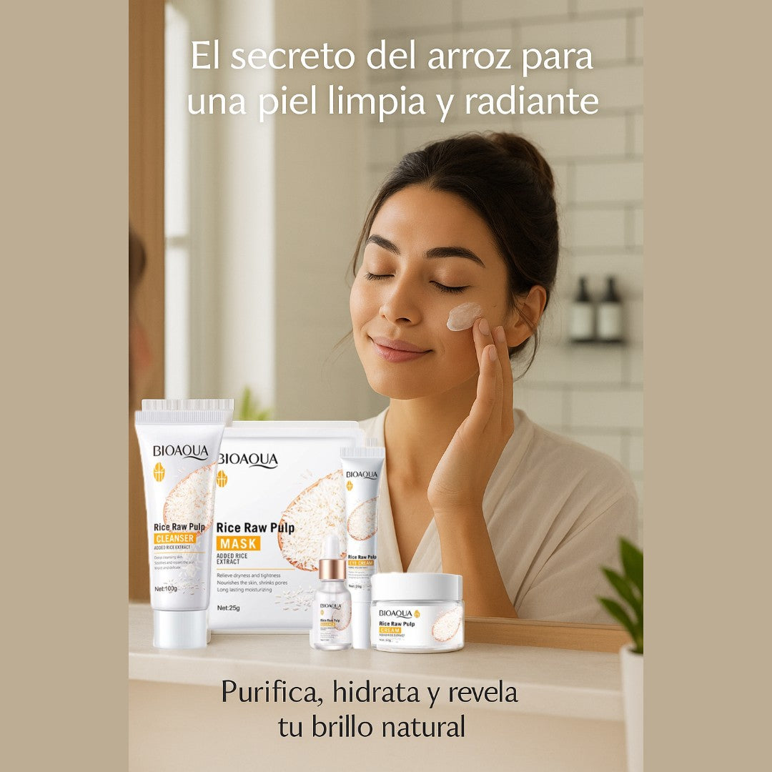 Rice Secret – Tu Rutina Facial en 5 Pasos