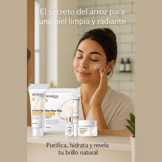 Rice Secret – Tu Rutina Facial en 5 Pasos