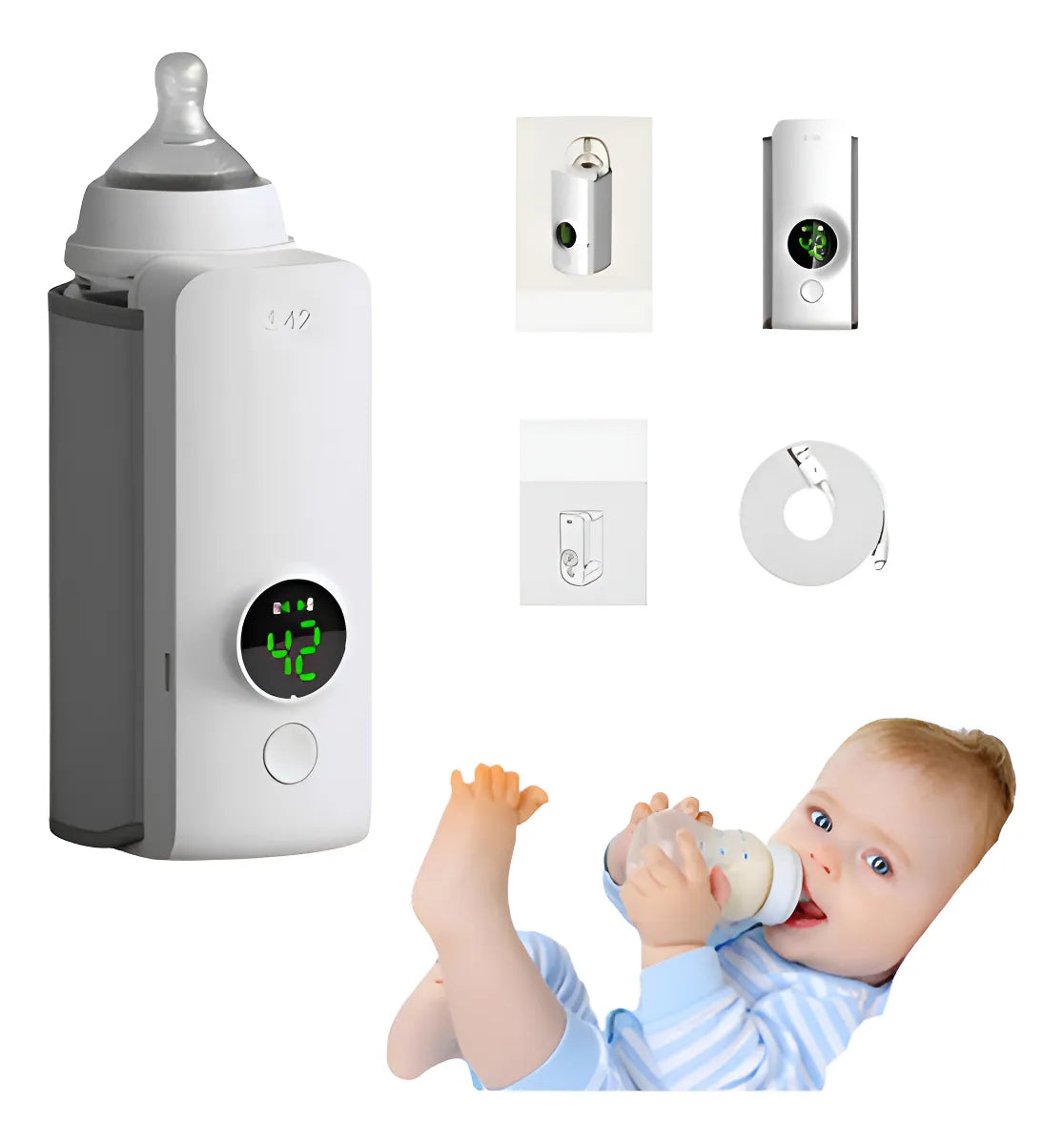 BabyWarm Pro™ – Calentador Portátil de Biberones